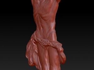peter paul rubens crucified christ bas-relief 3D Model