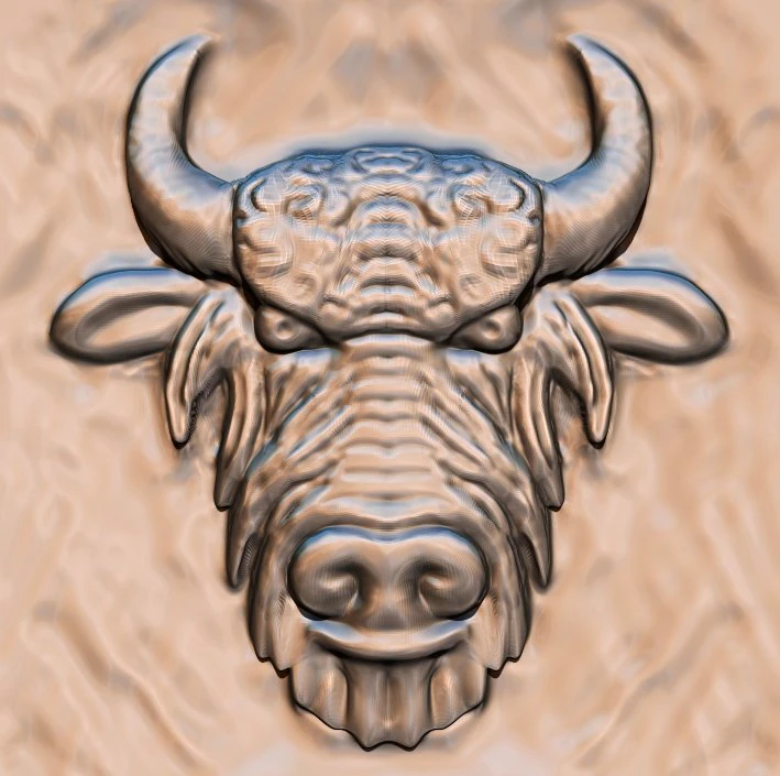 kepala bison Model 3D .c4d .max .obj .3ds .fbx .stl .blend 