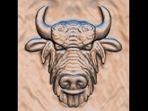 bison head 3Dモデル