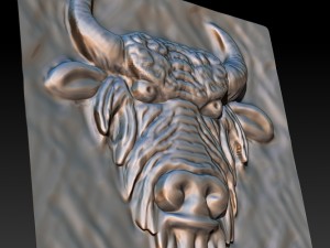 bison head 3D-Modell