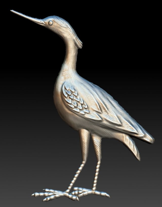 bird stork Modelo 3D .c4d .max .obj .3ds .fbx .stl .blend 