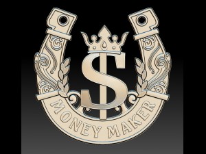 horseshoe with symbol of dolar 3Dモデル