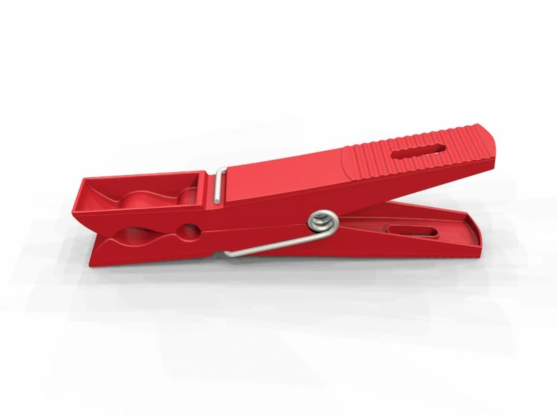 realistic plastic clothespin 3D Model .c4d .max .obj .3ds .fbx .stl .blend 