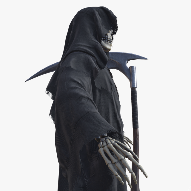 Grim Reaper 3D Model $99 - .3ds .blend .c4d .fbx .max .ma .lxo .obj .gltf  .upk .unitypackage - Free3D