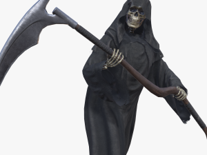 grim reaper death rigged Model 3D