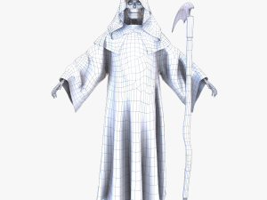 grim reaper death rigged Model 3D