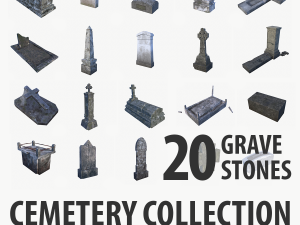 gravestone collection vol 1 vol 2 3D Model