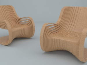 pipo chair 3D 모델