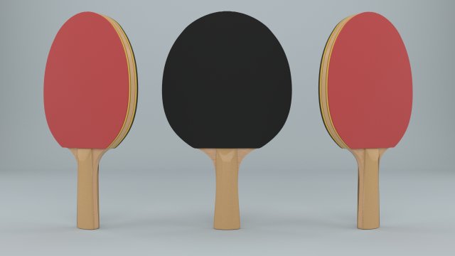 ping pong paddle 3D मॉडल .c4d .max .obj .3ds .fbx .stl .blend 