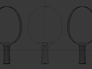ping pong paddle 3D मॉडल