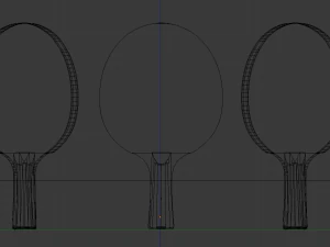 ping pong paddle 3D Model