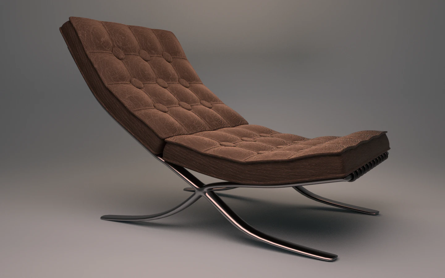 barcelona chair 3D Model .c4d .max .obj .3ds .fbx .stl .blend 