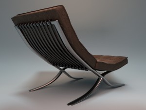 barcelona chair 3D 모델