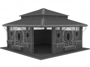 big gazebo 3D Модель