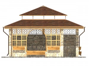 big gazebo 3D Модель