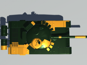 tank t-72 Modelo 3D