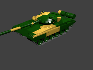 tank t-72 Modello 3D