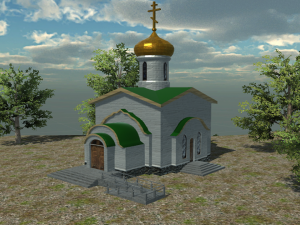 temple 3D मॉडल
