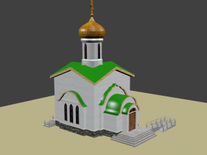 temple 3D मॉडल