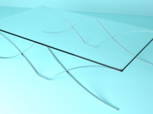 glasstable Modelo 3D