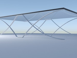 glasstable Modelo 3D
