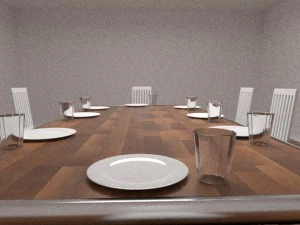 dinnertable set 3D Model