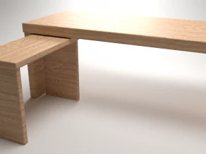 office computer table 3D Model