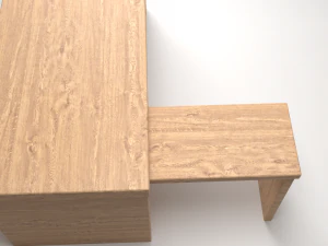 office computer table 3D Model