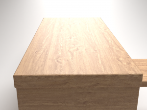 office computer table Modelo 3D