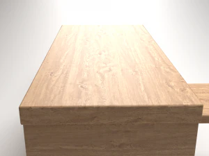 office computer table 3D Model