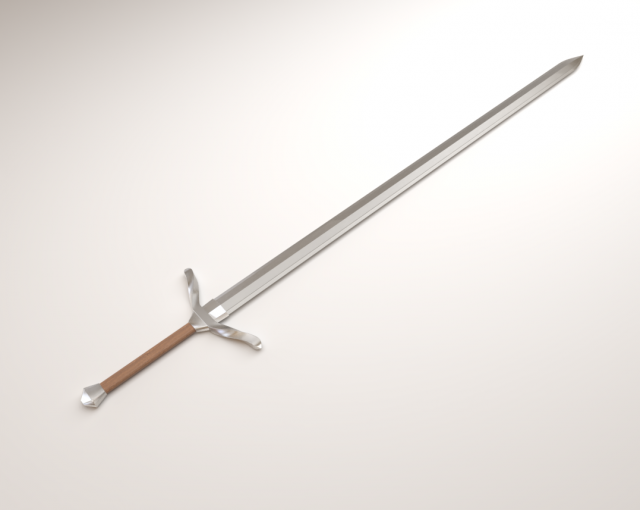 polished sword 3D 모델 .c4d .max .obj .3ds .fbx .stl .blend 