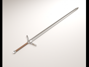 polished sword Model 3D