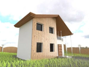 zewnątrz domu Model 3D