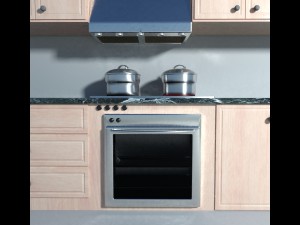 realistic kitchen Modello 3D