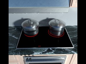realistic kitchen Modello 3D