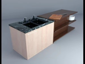 realistyczna kuchnia Model 3D