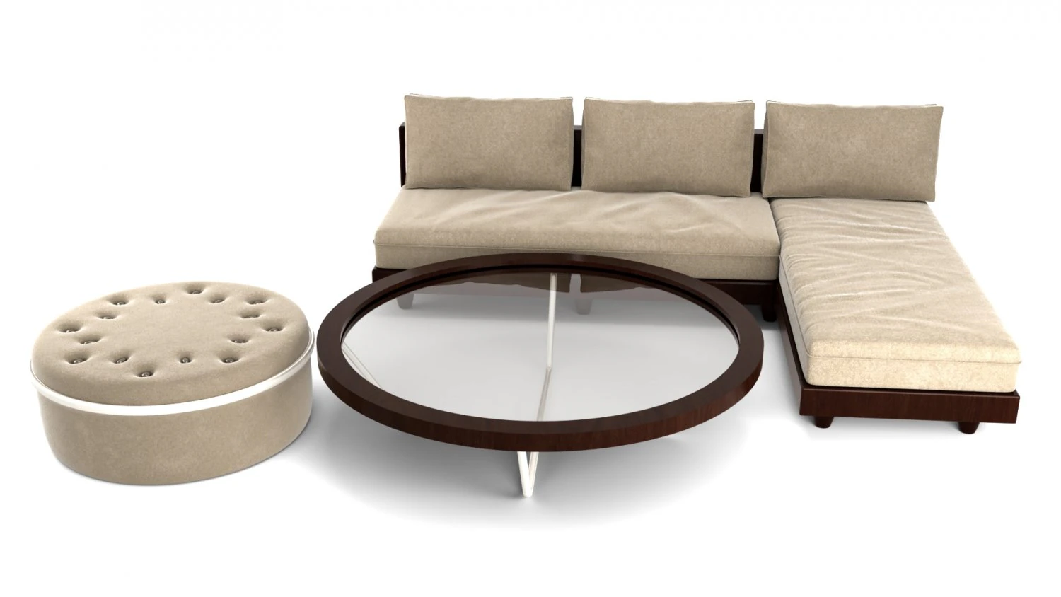 livingroom set 3D Model .c4d .max .obj .3ds .fbx .stl .blend 