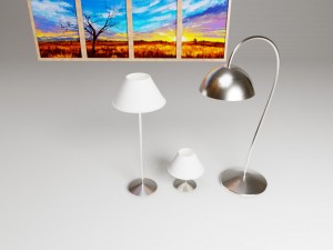 livingroom furniture set 3D Модель