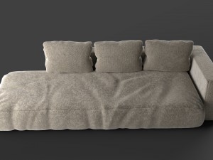 soft sofa Model 3D