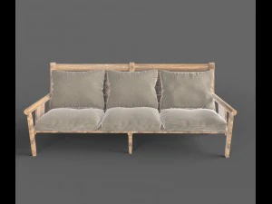 wooden pavillon 3D Model