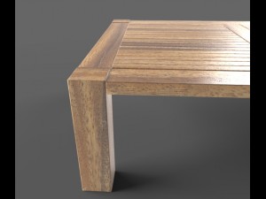 wooden pavillon Modello 3D