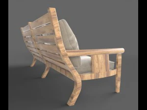 wooden pavillon 3D Model