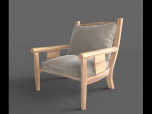wooden pavillon Modello 3D