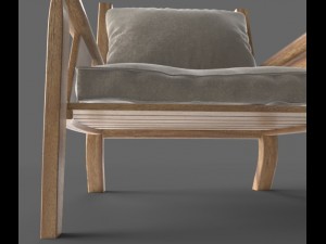 wooden pavillon Modello 3D