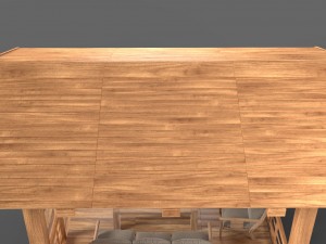 wooden pavillon Modello 3D