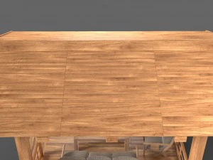 wooden pavillon 3D Model