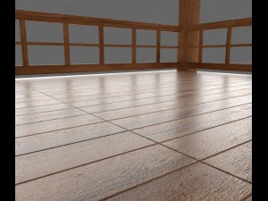 wooden pavillon 3D Model