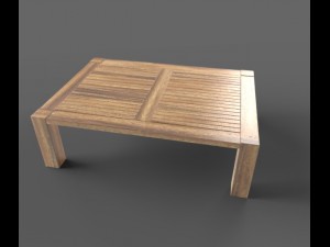 wooden pavillon Modello 3D