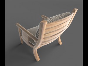 wooden pavillon Modello 3D