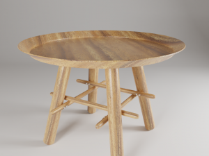 round side table 3D मॉडल